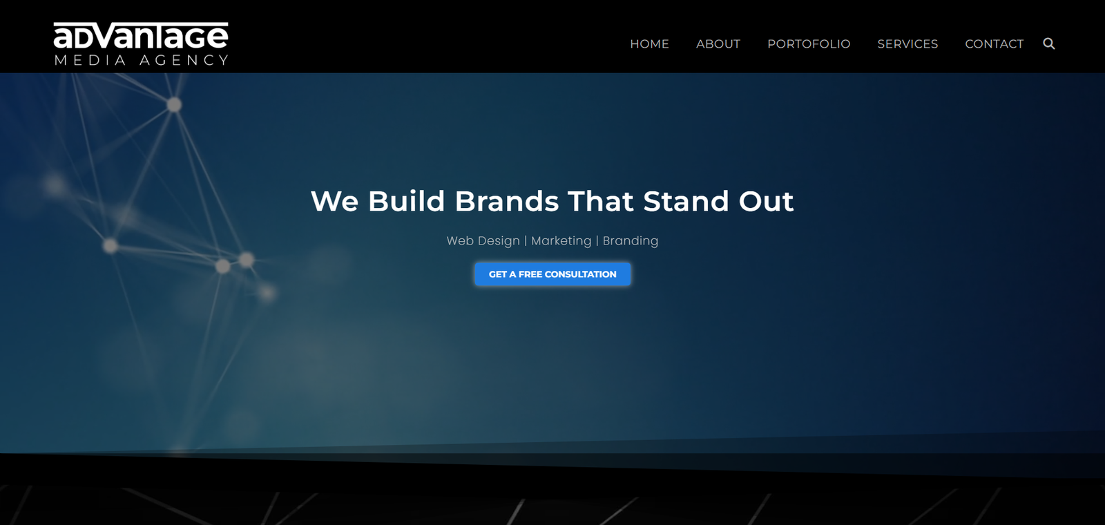 AdVantage Media Agency Website